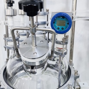 CE 5L 20L 50L лабораторный стеклянный реакторный смеситель химических реакторов с рубашкой - Product Image 5