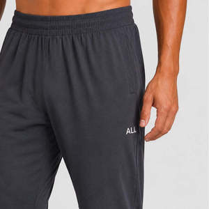 Joggers Hyper Fit Charcoal pour hommes, 100% coton, coupe classique, pantalon long, logo personnalisable, décorations avec trous et fermetures éclair disponibles, tailles XL à 6XL - Product Image 5