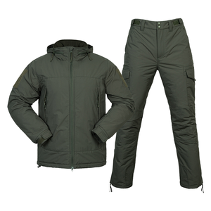 Winter Canvas Quilted Slim Fit Breathable Men Outdoor Camping <b>Hiking</b> <b>Jacket</b> - Product Image 2