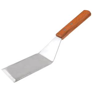 Spatule de serveur de gâteau élégante poignée en bois argenté serveur de gâteau utilisation de cuisson en bois Cuillère de service à gâteau en métal avec poignée - Product Image 2