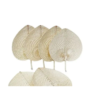 Éventail en forme de feuille de bambou du Vietnam fait à la main décoration de cérémonie extérieure écologique et idée cadeau d'événement traditionnel - Product Image 4