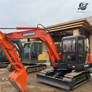 Excavatrice d'occasion Doosan DH55, marque coréenne d'origine, 5 tonnes, petite excavatrice, mini-excavatrice, excavatrice à chenilles en caoutchouc - Product Image 6