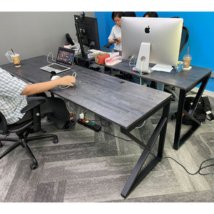 Wooden & Metal <b>Folding</b> PC <b>Desk</b> for Home Office Bedroom & Workshop-200x60cm - Product Image 5