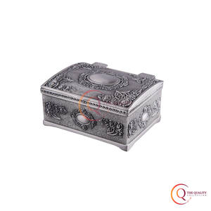 Luxury Designer Custom Shape Jewelry Boxes Handcrafted Aluminum <b>Necklaces</b> Earrings Jewelry Cases For Gifting Purpose Boxes - Product Image 2