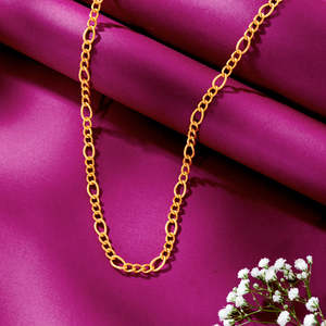 Collier chaîne à maillons en acier inoxydable plaqué or avec breloques en forme de cœur, de lettre, de chiffre et de croix ornées de diamants, de moissanite et de perles - Product Image 1