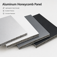 Panneau en nid d'abeille en aluminium AHP gris argenté avec revêtement PVDF personnalisé, résistant à la décoloration, qualité extérieure pour mur extérieur de villa