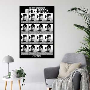 Póster Clásico de Star Trek con Diseño Moderno que Muestra las Diversas Emociones del Sr. Spock para Decoración de Pared - Product Image 2