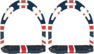 Equipo ecuestre de construcción Premium Estribos para carreras de caballos Estribos para montar a caballo de estilo inglés cómodos de aluminio - Product Image 3