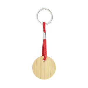 Portachiavi in Bambù Personalizzato e Moschettone, Gadget Promozionali Personalizzabili - Product Image 4