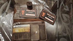 Portefeuille long en cuir de vachette véritable Crazy Horse porte-cartes de passeport de voyage robuste sac OEM/ODM pour hommes - Product Image 5