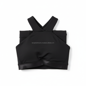 Soutien-gorge de sport halter en nylon et élasthanne pour femme, avec logo personnalisé, idéal pour l'entraînement - Product Image 5