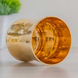 Vajilla de Vidrio y Latón Puro con Diseño Curvo Grabado con Láser, Artículo Promocional - Product Image 3