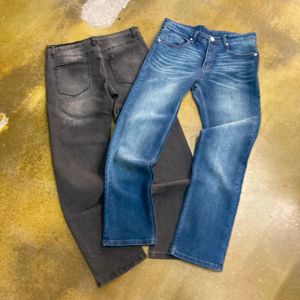 กางเกงยีนส์ขาตรงสำหรับผู้ชาย, กางเกงยีนส์ผ้ายืดบางเฉียบสำหรับฤดูใบไม้ผลิฤดูร้อน - Product Image 2