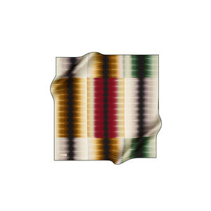 Beige 90x90 Silk Twill Square <b>Scarf</b> - Product Image 1