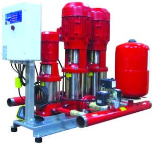 Sistema de Bombeo Contra Incendios USSU US-FIRE de Alta Calidad al Mejor Precio, Conjunto de Bomba de Presión Vertical Multietapa de Acero Inoxidable Principal y de Reserva - Product Image 4