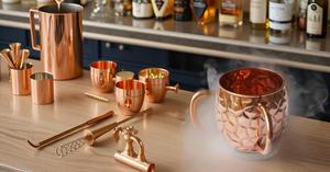 La tasse en cuivre pur faite à la main avec un design attrayant et une poignée ronde garde les boissons saines au chaud-Tasse en cuivre unique - Product Image 5