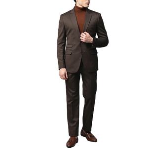 Traje de estambre para hombre, trajes con cuello mandarín, esmoquin, doble botonadura, a rayas, trajes de pana para hombre, ropa de fiesta clásica para novio, hombres - Product Image 1