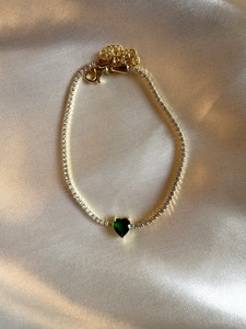 Hermosa pulsera de tenis de diamantes de moissanita con plata de ley y cristal corazón diamante joyería personalizada mejor regalo para mujeres - Product Image 6