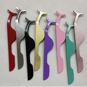 Aplicador de pestañas personalizado, pinzas para pestañas postizas, pinzas para pestañas a granel, Etiqueta Privada - Product Image 5