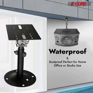 5Core <b>Speaker</b> Wall Mount Rotatable Angle Universal <b>Large</b> Bookshelf Mounting Bracket - Product Image 6