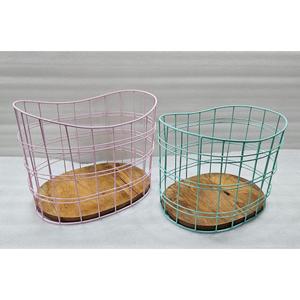 Indian Exporter Offers Custom Made Iron <b>Wood</b> Wire Storage <b>Basket</b> Wholesale Price Household Items - Product Image 3