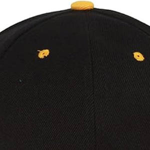 Color amarillo y negro Ropa de moda Gorra de béisbol deportiva con estilo Impermeable Diseño más nuevo Gorra de béisbol deportiva gorras de softball - Product Image 4