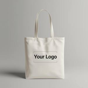 Sac fourre-tout en coton personnalisé avec logo, longue durée, avec longue poignée, fermeture ouverte, pour le shopping, la plage, les voyages et le transport quotidien, Inde - Product Image 2