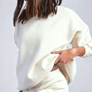 Fabricants pulls molletonnés décontractés en coton et en molleton sweatshirts à col rond brodés en 3D pour femmes - Product Image 4