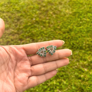 Wholesale 925 <b>Sterling</b> <b>Silver</b> <b>Stud</b> <b>Earrings</b> American Diamond Rhodium Classic Wedding Anniversary Engagement Party Cut Gift - Product Image 5