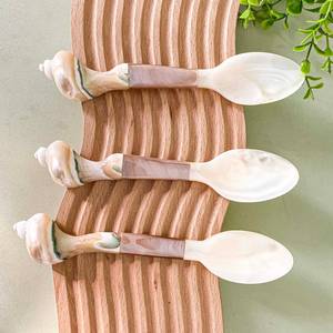 ช้อนไข่มุกสุดหรูช้อนเสิร์ฟชาและกาแฟทำจากสเตนเลสสตีลที่หรูหราเหมาะสำหรับรับประทานอาหารที่หรูหรา - Product Image 3