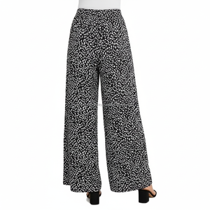 Summer Fashion Women's Floral Print Mid Waist Lightweight Spandex/Polyester <b>Drawstring</b> Closure Palazzo Pants Loose <b>Trousers</b> - Product Image 6