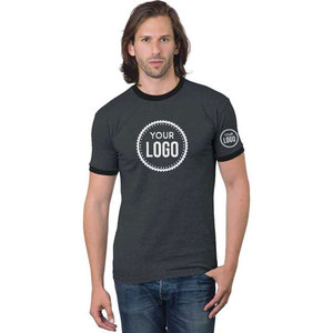 คอลเลกชันเสื้อยืดคลาสสิค ริงเกอร์ เนื้อผ้านุ่ม เบาสบาย ผลิตจากผ้าฝ้าย 100% คอกลม เป็นมิตรต่อสิ่งแวดล้อม จาก Level Bella + Canvas - Product Image 1