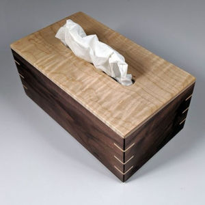 Made of Wood and Bamboo Material Tissue <b>Box</b> Classic Square Shape Tissue <b>Box</b> Bathroom Tissue Holder Napkin Accessories <b>for</b> <b>Sale</b> - Product Image 5