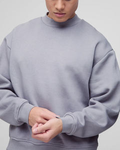 Sudadera y sudaderas con capucha de algodón 100% de alta calidad para hombre, logotipo impreso DTF personalizado, sudadera de hip hop de gran tamaño Heavyweight 480GSM - Product Image 5