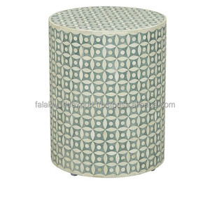 โต๊ะข้างเตียงแบบฝังกระดูกทันสมัยทำด้วยมือโต๊ะข้างเตียงจากอินเดียสำหรับใช้ในห้องนอนจาก Falak - Product Image 5