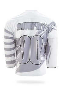 Maillot de hockey sur glace personnalisé en polyester respirant, impression par sublimation numérique, logo brodé devant et derrière, séchage rapide - Product Image 4