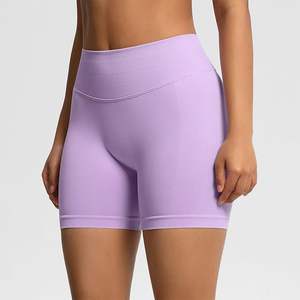 Shorts de sport athlétiques pour femmes, couleurs unies, sexy, taille haute, pour le cyclisme, le yoga et l'entraînement, effet push-up - Product Image 5