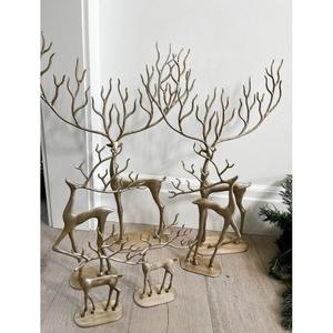 Escultura de Reno familiar de granja, figura abstracta de pie, mesa y exhibición de piso, objetos de Reno de Navidad para vacaciones - Product Image 1