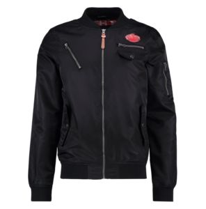 Venta al por mayor Nuevo Diseño Venta Caliente Personalizado Moda Hombres Premium Negro Cremallera Completa A Prueba de Viento Chaquetas Bomber - Product Image 3