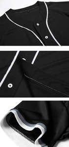 Camiseta de béisbol y sóftbol con bordado personalizado, ropa deportiva de poliéster con logotipo impreso, camiseta de estilo uniforme para uso deportivo - Product Image 5