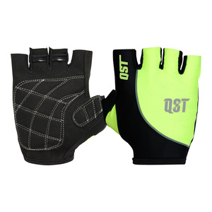 Guantes Deportivos Unisex de Medio Dedo, de Cuero y Poliéster, con Correa Ajustable para la Muñeca, Antideslizantes, para Gimnasio y Ciclismo, Venta Caliente QST, OEM - Product Image 3
