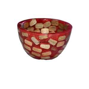 Bol à joint en résine et bois Offre Spéciale Nouvelle pâte ou bol à mélanger Cuisine de luxe Hôtel Maison Restaurant Fournitures Bol en bois - Product Image 5