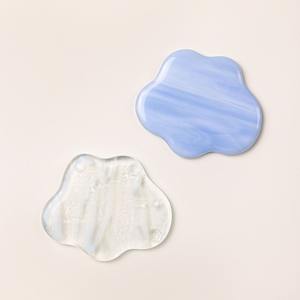 Juego de posavasos de resina redonda de color degradado hecho a mano posavasos de bebida de tono pastel moderno elegante decorativo resina Mesa acento hogar - Product Image 4