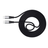 Kabel Pengisian Cepat USB Type C ke USB Type C 5A 100W Custom Grosir, Kabel Data Ponsel dengan Jalinan Kain Katun
