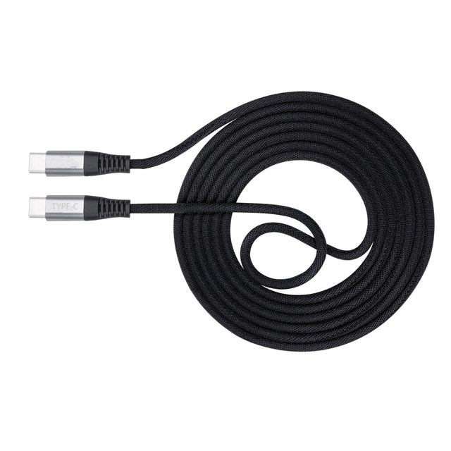 Custom Wholesale 5A 100W Cotton Braided USB Type C to USB Type C Usb C Fast Charging Cable Mobile Phone Data Cable