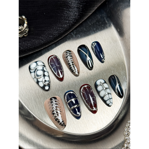 Uñas Postizas Midnight Armor, Duraderas y Elegantes - Product Image 3