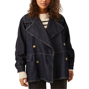 Cappotto in denim taglia M Free People con decorazioni a bottoni - Product Image 4