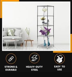 Modern steel storage shelving <b>rack</b> for home hotels and restaurant <b>kitchen</b> living room made in india hot selling 2023 wholesale - Product Image 4