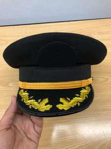 หมวกแก๊ปปักโลโก้สีดำ หมวกนายทหาร หมวกกัปตัน หมวกอัศวินเทมพลาร์ หมวกปีกแหลมสีดำ - Product Image 2