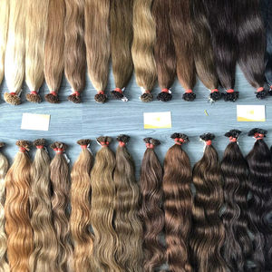 Extension de cheveux Remy vierges vietnamiennes à donneur unique de haute qualité cheveux raides naturels à la kératine - Product Image 1